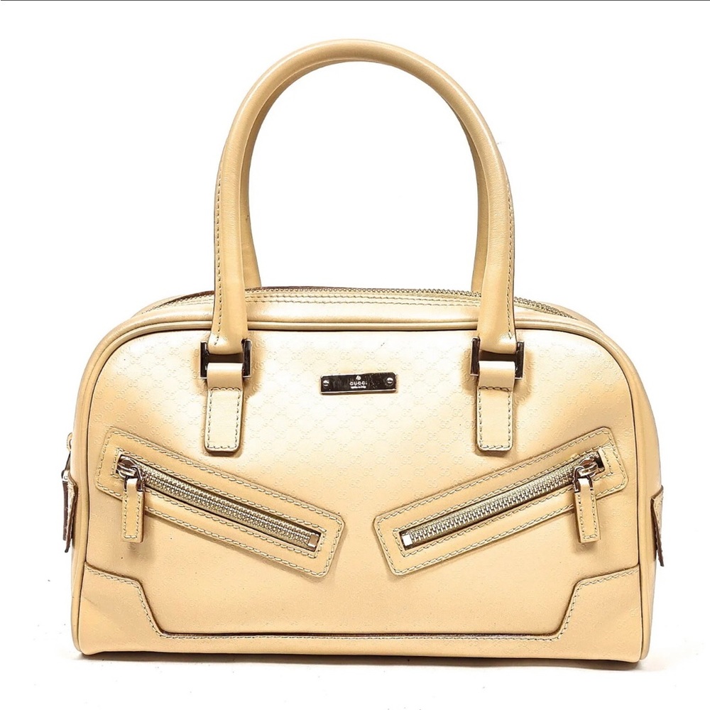EUC Authentic Vintage 2000s Gucci Micro GG Leather Mini Bowling Bag Purse